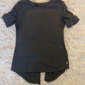 Grey Open-Back shirt